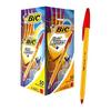 BIC Orange Ballpoint Pens, 0.7mm, Red Ink, 50 Count, Office & Business Use