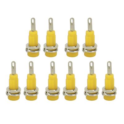 10 Stück J.40003 2mm Bananenstecker Panelbuchse Verlängerte Klemme Steckeradapter für Elektronik