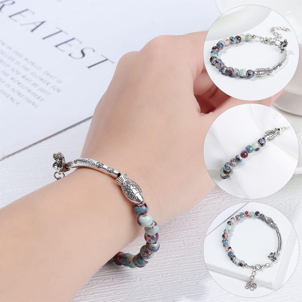 

Подарочные украшения в этническом стиле, браслет из бусин, женский новый ретро-браслет