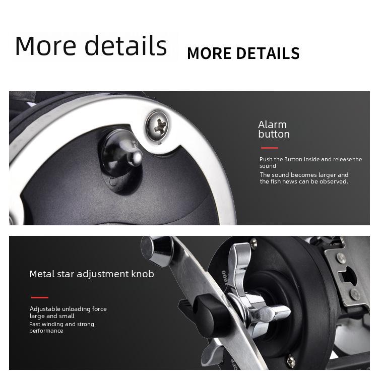 Kemaolong Visual Anchor All-Metal Sea Fishing Reel with Drag