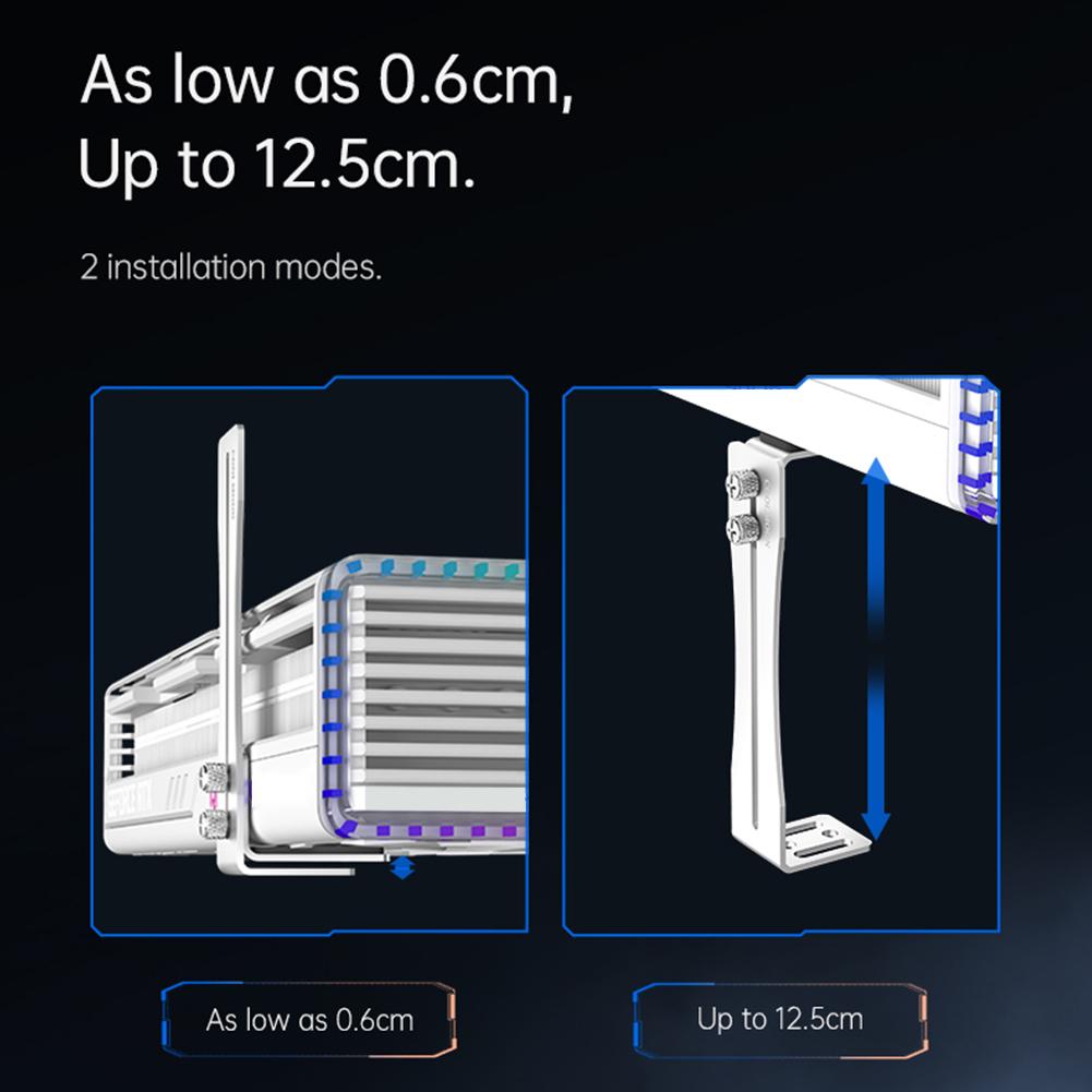 Dator Grafikkortshållare Slitstarkt Litet GPU Fästfäste Rostskyddad Aluminium GPU-uttagshållare för GPU-fläktposition