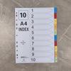 Set de separadores A4 de hojas sueltas: 12 Páginas de Índice Mensual, 50 Páginas Etiquetadas, 31 Páginas de Clasificación por Letra de Colores, Perforadas para 11 Agujeros.