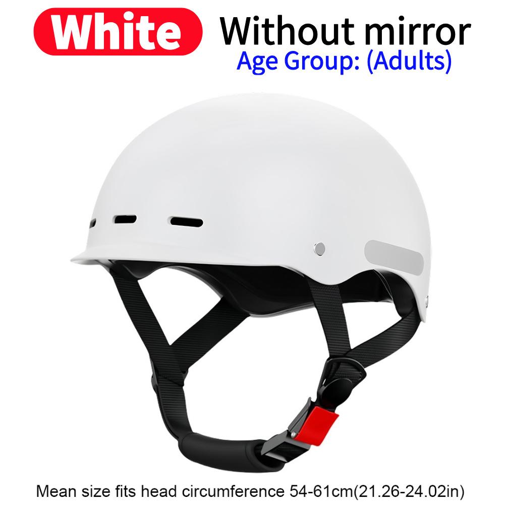 Electric Bike Helmet Lightweight Bicycle Helmet Adjustable Scooter Helmet Breathable Detachable Lining for Summer