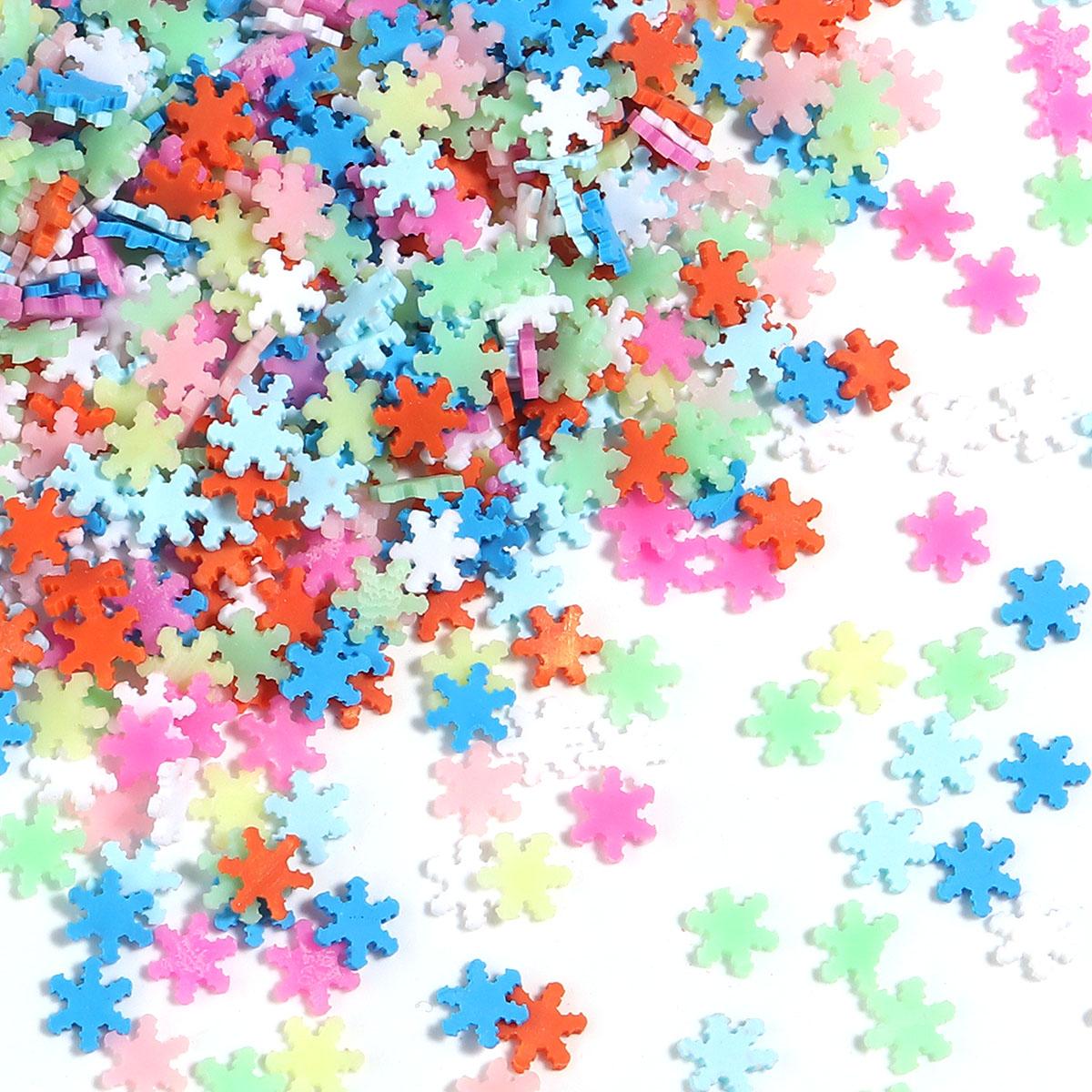 

27g Mini Polymer Clay Beads Star Fruit Flower Bow Snowflake Shape Loose Beads DIY Crafts Nail Art Hairpins Ornament Accessories mixed color
