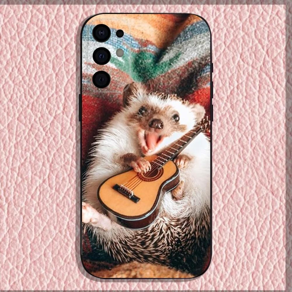 

Hedgehog animal Phone Case For Samsung S25,S24,S21,S22,S23,S30,Ultra,S20,Plus,Fe,Lite,Note,10,9,5G Black Cover Samsung S105G