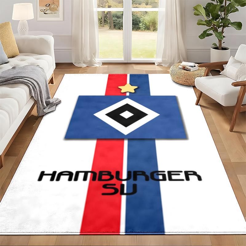 Hamburger SV Carpet Door Mat for Living Room or Bedroom Protective Mat Under Chair Office Decoration Christmas Gift Birthday Present