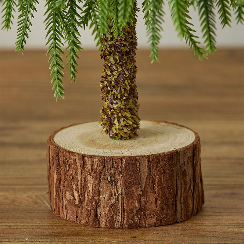 1PC Crooked Neck Christmas Tree 30cm Yenobesong Home Small Desktop Ornaments Small Gift Christmas Decorations