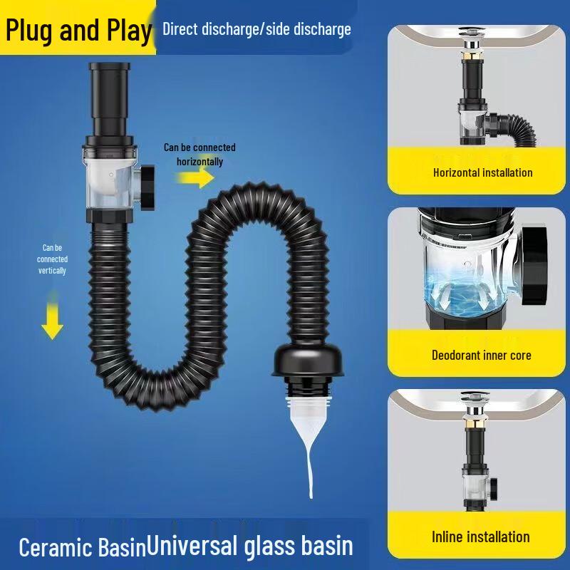 Miflame Universal Anti-odor Basin Drain Kit