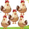 2/5 Stück Küken-Ballons Hühnerförmige Ballons für Frühlings-Bauernhof-Tier-Motto Ostereiersuche Party Bauernhof Geburtstag Dekora