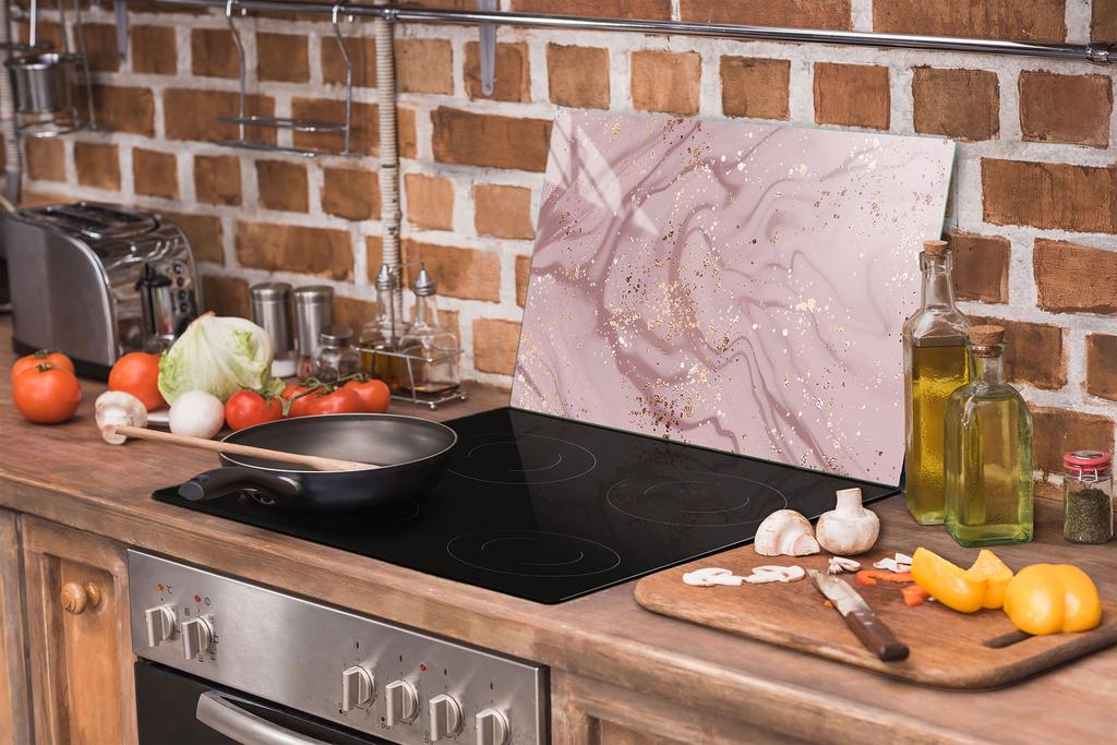 TAGLIERE IN VETRO 52x30 MARMO