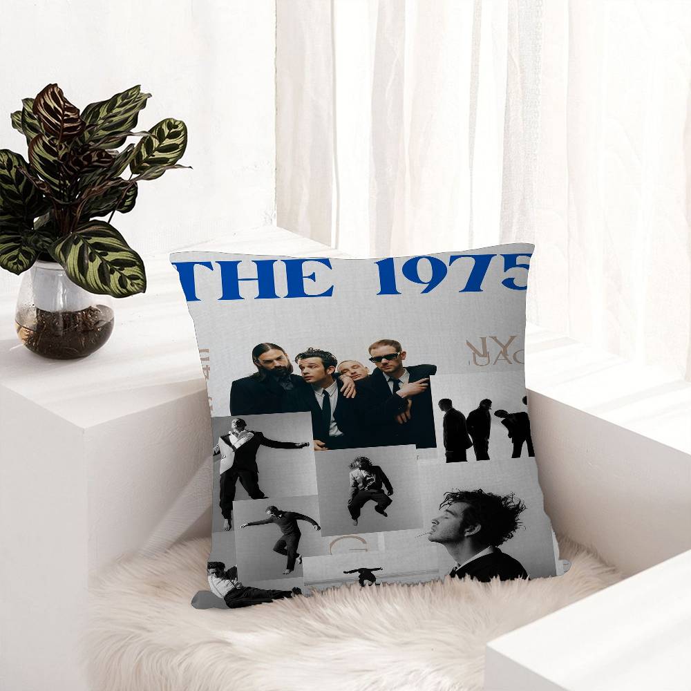 The 1975 Rock Band Cushion Cover Car Throw Pillow Case For Sofa Car Christmas Gift 40x40cm 45x45cm