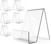 Clear Acrylic Book Stand with Ledge Clear Acrylic Book Display Easel, Display Stand for Displaying Books Pictures Albums Comic