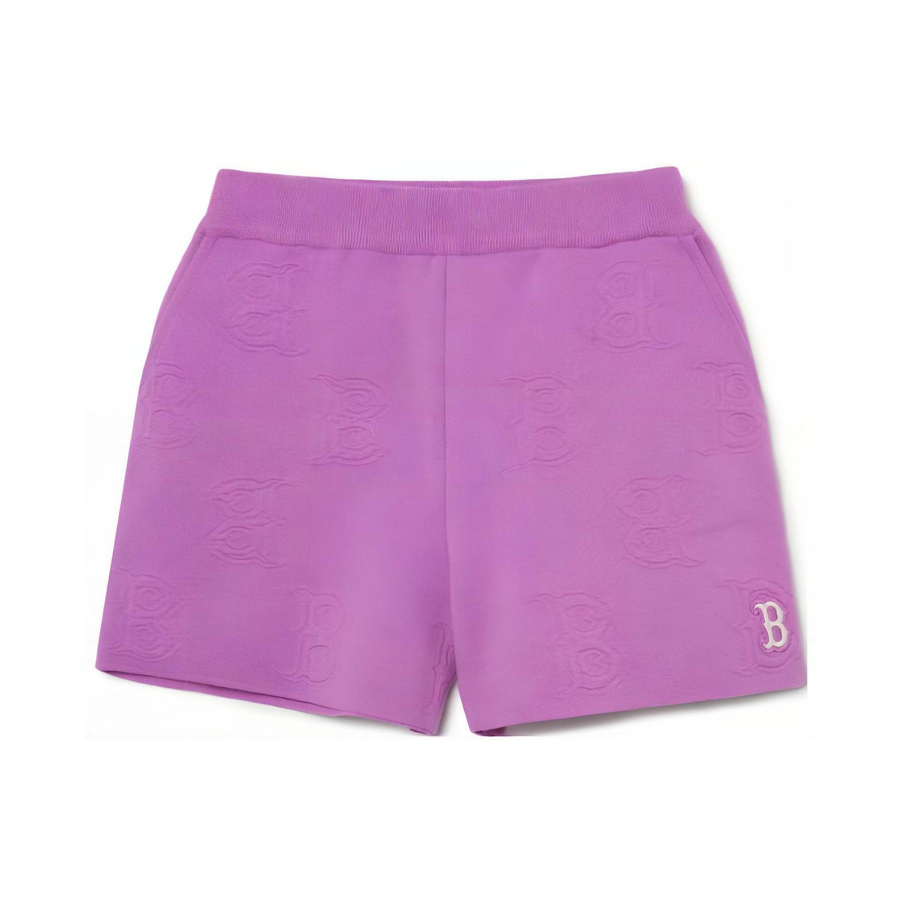 

New MLB Casual Shorts Women s Pink 3FSPM0433-43VOD M