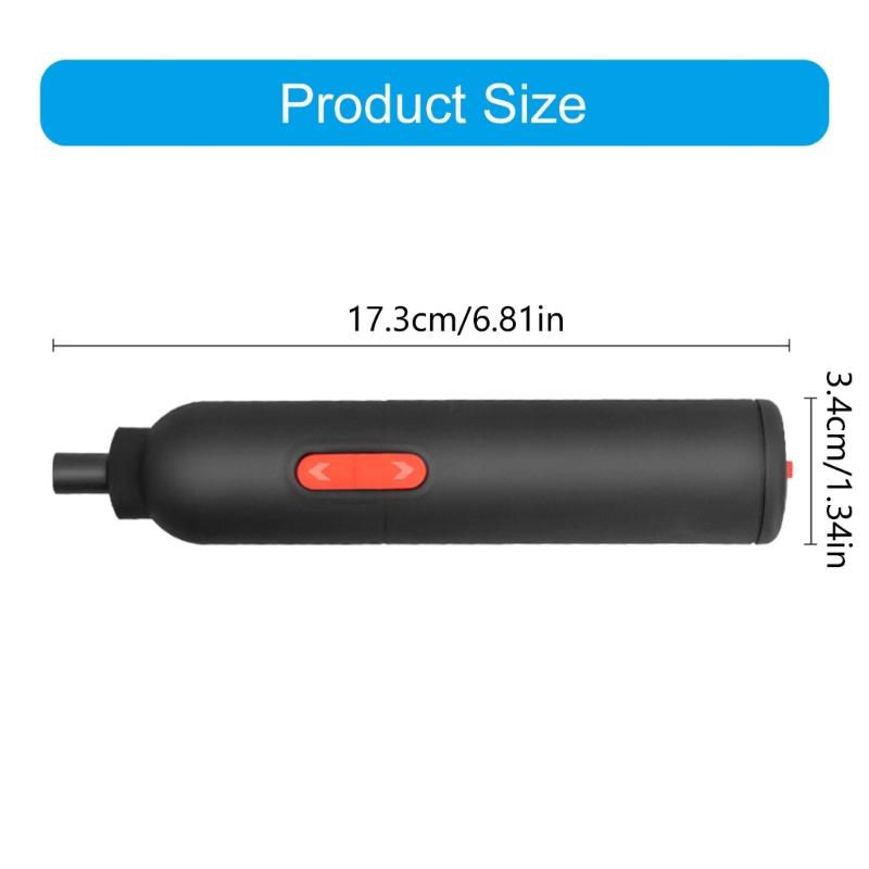 Mini Electric Screwdriver Set With 1500mAh Battery And 230rpm Speed For Home DIY Projects