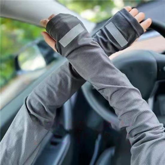 Manicotti Cool Ice Anti-scottature Protezione Raggi Ultravioletti Tessuto Traspirante ad Asciugatura Rapida Vestibilità Ampia Unisex Manicotti Copribraccio per Escursionismo Pesca Guida