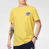 Puma Print Logo Round Neck Sports Tee Men Tops Yellow 531307-37