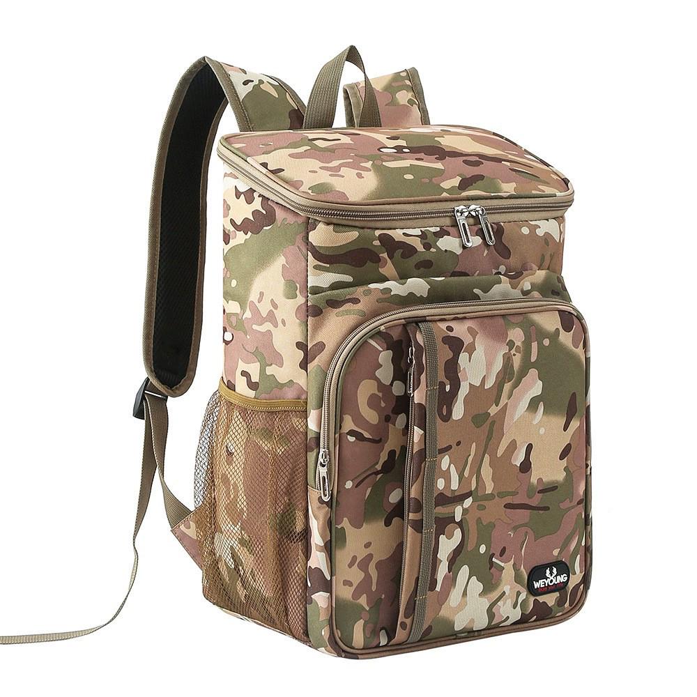 Insulated Double-Shoulder Leak-Proof Cooler Backpack for Outdoor Picnics