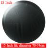 14" 15" 16" 17" Cal Czysta Czerń Biel PVC PU Pokrowiec Osłona Koła Zapasowego Pokrowiec Torba Saszetka Na Wszystkie Samochody