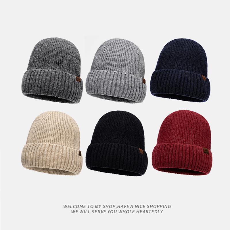 Knitted Wool Cap Men's Autumn Winter Cap