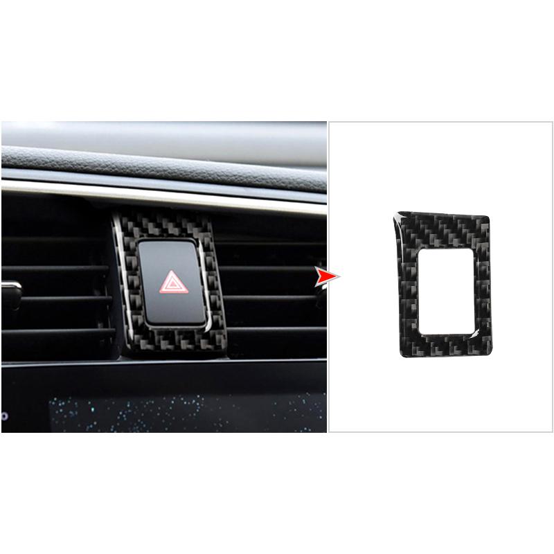 For Honda Civic 10th 2016-2019 Carbon Fiber Sticker  Car Center Console Windows Lifting Control Panel Decoration