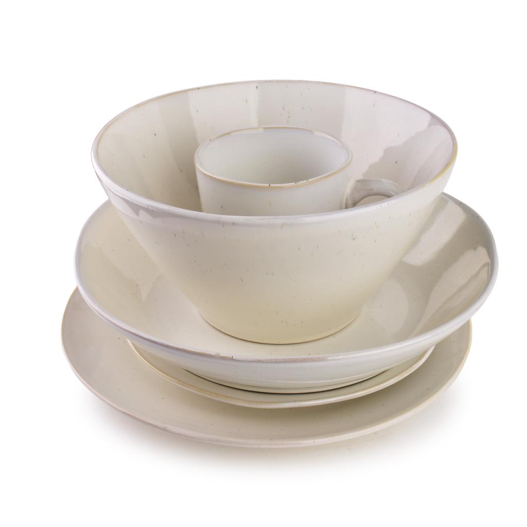 Basic Nature Miska 28X28X6Cm Duża Do Zupy Kremowa 1,3L