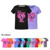 5580 Girl Cartoon Lily Lovebraids Print Short Sleeve T-Shirt
