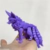 3D Printed Fox Action Figure Fine-Tailed Multi-Jointed Movable Model Articulated Animal Figurine Kids Desktop Decoration Gifts