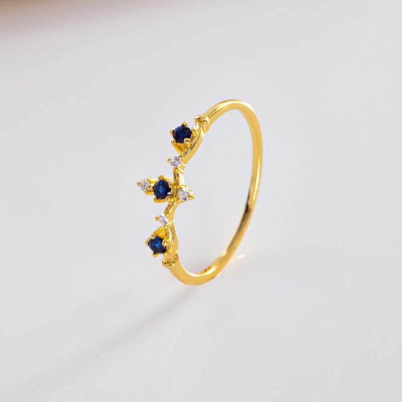 

Кольцо Banyan Tree S925 Silver Blue Diamond Crown: Женские роскошные часы с покрытием из 14-каратного золота Number 19 золотой