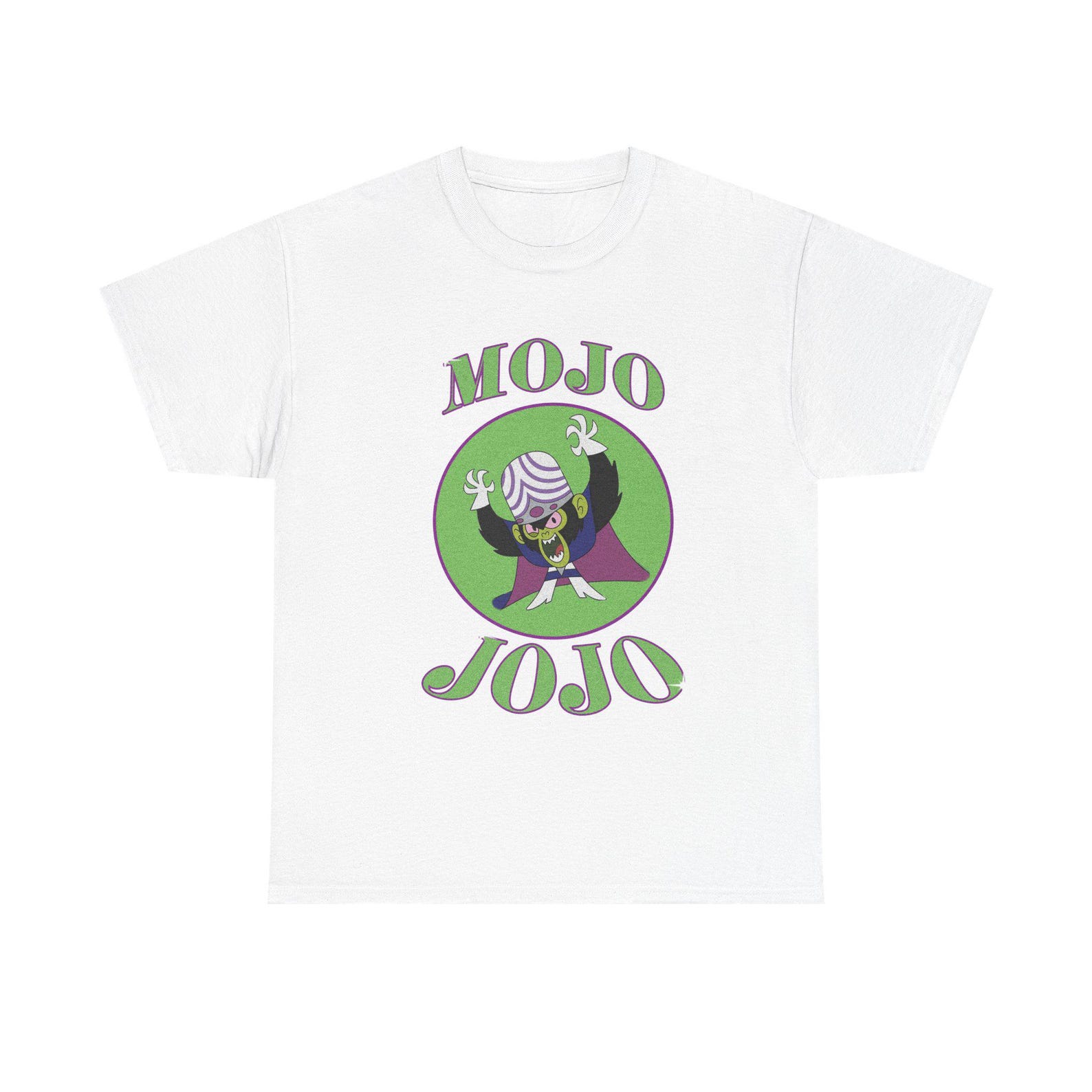 Mojo Jojo T-Shirt – Power Puff Girls Cartoon Graphic Tee L