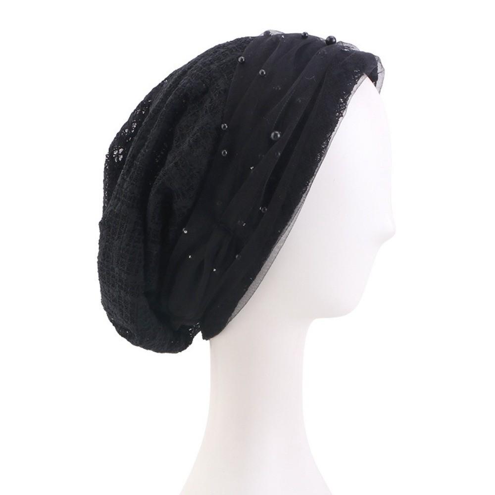 Beading Muslim Hijab Hats Cotton Turban Head Wrap Headwrap Underscarf Hat Cancer Bandanas