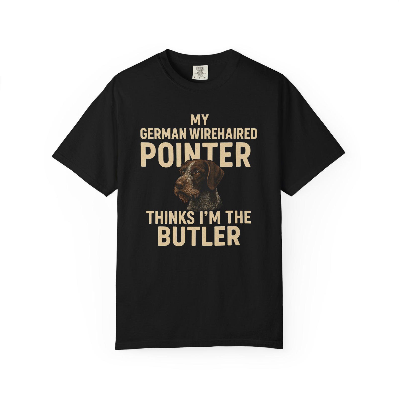 Funny German Wirehaired Pointer T-Shirt – Dog Lover Comfort Colors Tee S