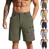 Men's Summer Multi Pocket Quick Dry Waterproof Cargo Shorts Outdoor Workwear Lightweight Durable Shorts for Hiking Camping Fishing