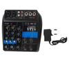 Audio Mixer USB 4 Channel Stereo Line Mixer Professional Stage Equipment 100‑240V US Plug