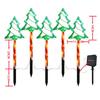 Cross-Border Outdoor LED Solar Ground Insert Christmas String Lights and Road Signs