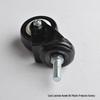 Swivel Caster Wheels: 1.5" To 3" Sizes In Black and Gold Diamond, Threaded Stem
