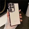 For Samsung Galaxy S25 Ultra Luxury Plating Flash Diamond Frame Transparent Phone Case For Samsung S22 S23 S24 S25 Plus Cover