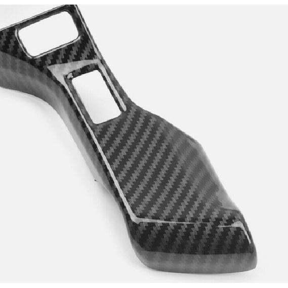 Fits 2014- TOYOTA TUNDRA Carbon Fiber ABS Interior Steering Wheel Cover Trim