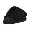 New UGG Maxi Curly Platform Slippers 'Black' Women's 1133171-BLK
