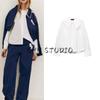 Spring New Women's Clothing Back Pleated Decorative Small Round Lapel Poplin Comfortable Long Sleeve Shirt 0881001