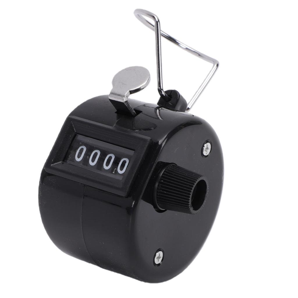 4 Digit Number Counter Compact Hand Mechanical Counter with Reset Knob for Counting Numbers Knitting