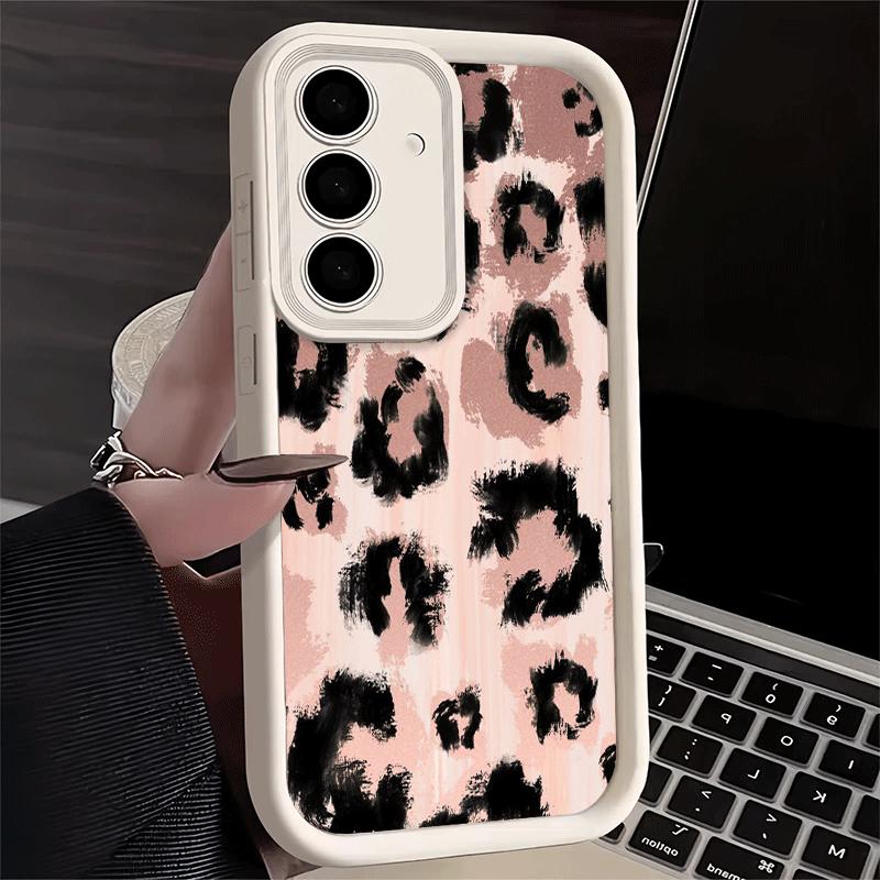 Phone Case for Samsung Galaxy A17 A16 A15 A14 A13 Leopard Print Trend Desgin A56 A36 A26 A55 A35 A25 A54 A34 A24 A53 A33 A23 A07