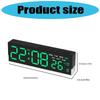 Night Light Digital Alarm Clock Electric Desk Clock with Indoor Temperature Loud Alarm Day of Week for Living Room