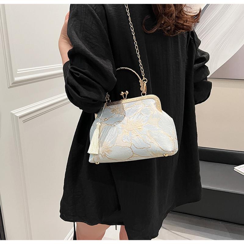 Chinese Style Embroidered Crossbody Single Shoulder Bag Elegant Handbag Shopping Wedding Party Evening Luxury Women Clutch Bags