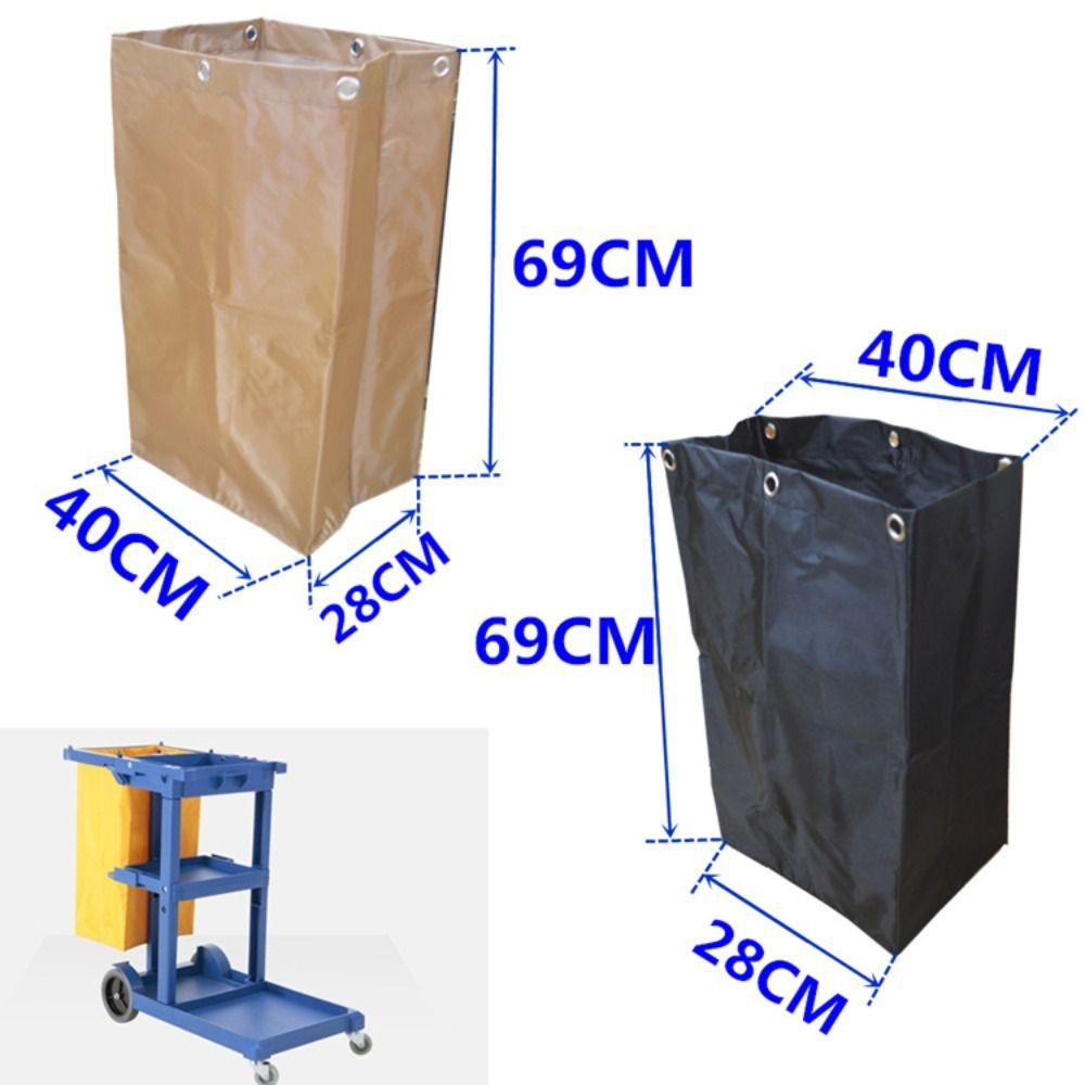 Vattentät Hotellstädning Skräphållare Förtjockad Hotell Sopsäck Rengöringsvagnspåse Hem