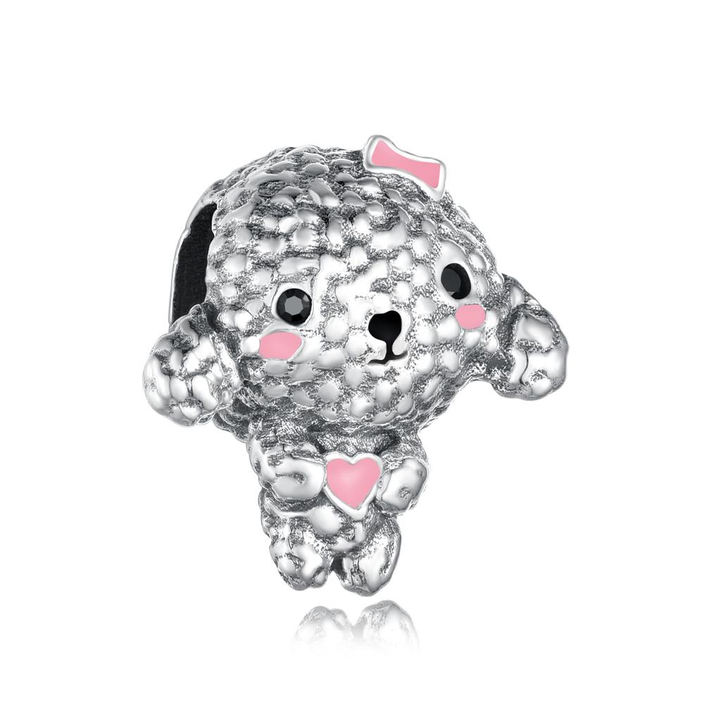 Fit Original Pan Charm Braceletcopper Yorshire Chihuahua Schnauzer Pomeranian Poodle Dog Bead For Making Women Berloque Diy