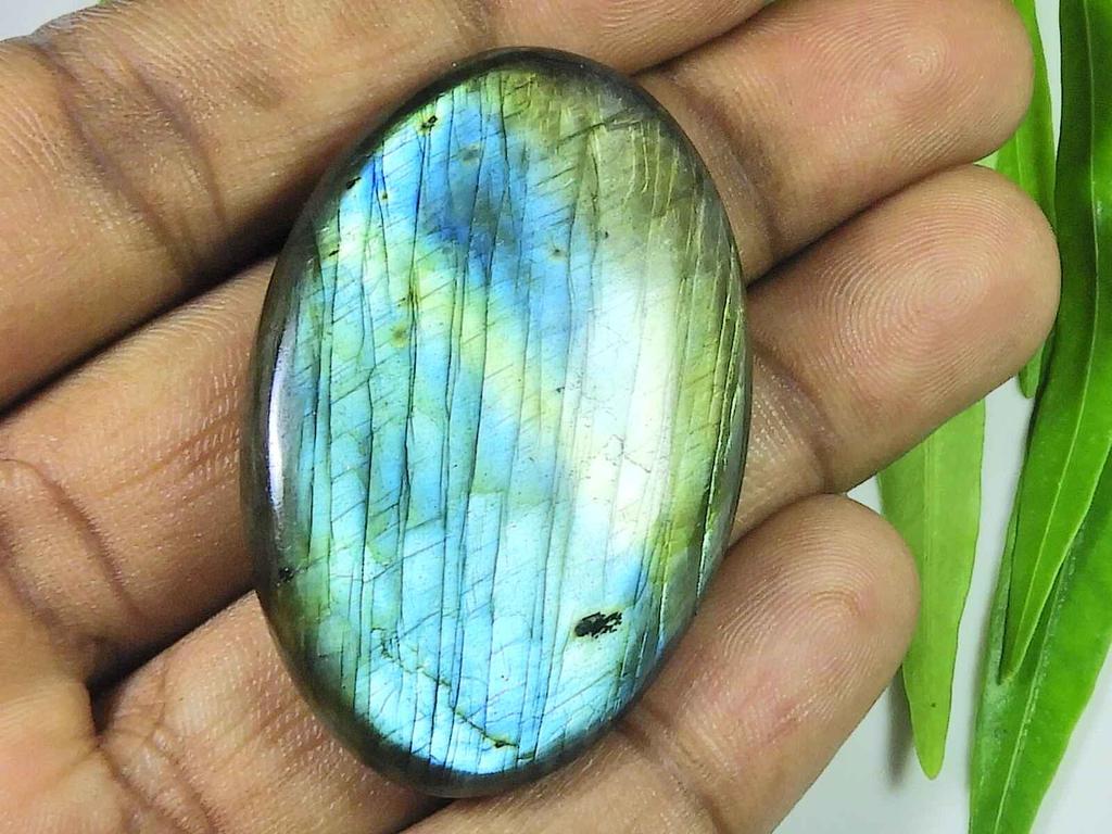 Cabochon oval din labradorit albastru, 32 x 48 mm, piatră prețioasă naturală, 116 carate. SK-3914