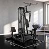 Power Rack Stazione Fitness con Lat Pulldown Barra Butterfly Pesi 65kg Cavo fino a 120kg
