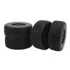 RC Short Course Truck Tires Strong Cushioning 1 10 RC Short Course Truck Wheel with Hex Adapter for ARRMA Black