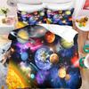 Children's Young Boys Planets Stars Space Soft Duvet Cover Universe Children's Beding Set Galaxy Series Universe Star Clear Quilt cover