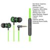 3.5MM In-ear Earbuds with Noise-canceling Mic Dynamic Sound Heavy Brass Wired Gaming Earphones for Phones